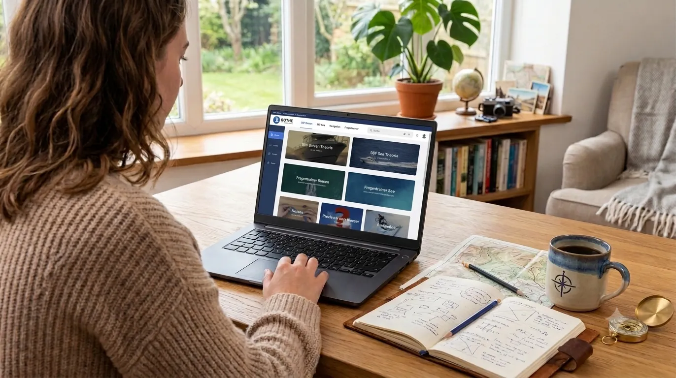SBF See Prüfung Vorbereitung mit der Online-Theorie der Bootsschule Bothe